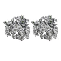 100 Pcs Artificial Rose Flower Flowers Celebration Fake Roses Man Silver