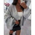 thumbnail image 3 of Cogild Women Oversized Open Front Knit Cardigans for Womens with Puff Sleeves for Comfortable Casual Wear Warmth Fall Winter Sweaters for Womens, 3 of 5