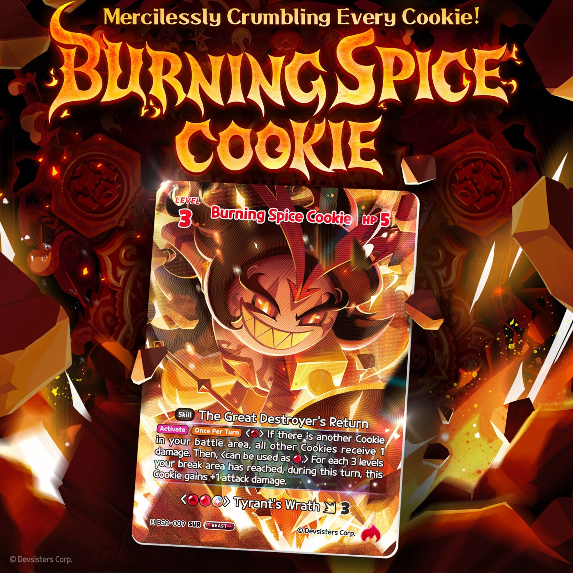CookieRun TCG: A Game of Truth & Deceit - 4 Booster Pack Bundle - Braverse Trading Card Game, Strategy Play & Battle Deck-Building, Randomly Assorted