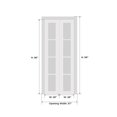 thumbnail image 5 of Sliding Closet Bi-fold Doors 56 x 96 inches | Planum 0014 Walnut with Frosted Glass | Sturdy Tracks Moldings Trims Hardware Set | Wood Solid Bedroom Wardrobe Doors, 5 of 5