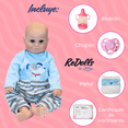 thumbnail image 4 of Muñeco Reborn Renato 48cm REDOLL | Caucho Suave Full Body con Movimiento Real | Kit de Vestimenta y, 4 of 4
