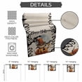 thumbnail image 5 of Table Runner Dresser Scarves 120 Inch Long,Halloween Owl Pumpkin Ghost Face Linen Dining Table Runners Tree Branch Moon on Linen Tabletop Scarf for Wedding Holiday Party Kitchen, 5 of 9