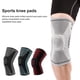 thumbnail image 2 of M 1 rodillera con barras de resorte dobles, tira antideslizante de silicona, cojín acolchado, absorción de impactos, protección de rodilla absorbente de sudor, compresión deportiva antideslizante, 2 of 5