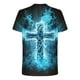 thumbnail image 4 of Camisas de Manga Larga para Hombres Blusa de Cuello Redondo de Impresión Cómoda, Camisa Casual de Poliéster para Uso Diario, de Fiesta Y de Primavera de Verano, 4 of 5