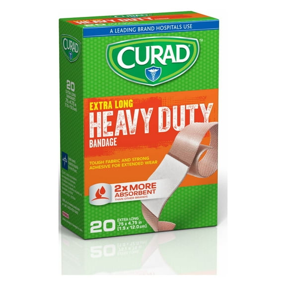 Curad Extreme Hold Bandages, Brown, 20 Ct