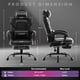 thumbnail image 2 of Garvee Gaming Silla, Reposapiés Retráctil, Lumbar y Reposacabezas Ajustables, Negro, 2 of 8