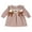 Brown, variant on BemeyourBBs Toddler Baby Thanksgiving Outfit Kids Girls Smocked Dress Long Sleeve Crew Neck Plaid Embroidery Turkey Fall Dress Thanksgiving Clothes