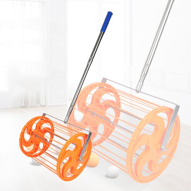 Almacenamiento telescópico de recogida de rodillos de pelota de , recogida automática de pelota de Retriever Ball Collector puede contener naranja DYNWAVEMX Recogida de pelotas de tenis