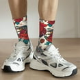 thumbnail image 6 of Cauagu Chicken Print Crew Socks for Women and Men,Adult Athletic Running Socks 1-Pair Sports Socks Work Gear Socks with Moisture Wicking, 6 of 6