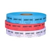 Pen+Gear Single Ticket Roll, 2000-count, Assorted Colors