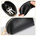 thumbnail image 3 of WEUVEB Black PU Wallet Key Holder for Car Keys Featuring Spacious Interior, 3 of 8
