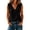 02# Black, variant on Women's Linen Tops Cotton Loose Fit Ruffle V-Neck Blouse Breathable Summer Sleeveless Top Casual Beach Holiday Flowy A-Line Tunic S-2XL