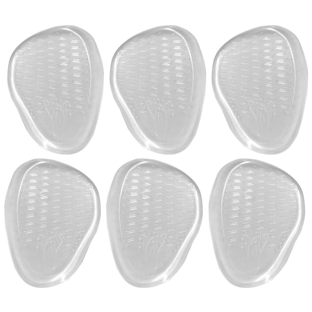 3 pares de almohadillas antideslizantes para el antepié, almohadillas antideslizantes para los pies, almohadillas flexibles para el antepié, cómodas inserciones para zapatos