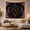 Purple Moon Mandala, variant on Golden Crescent Moon & Floral Night Sky Against Deep Black Background, Mystical Celestial for Space Lovers, Botanical Wall Art, Birthday Gift, Tapestry Wall Hanging for Bedroom and Dorm