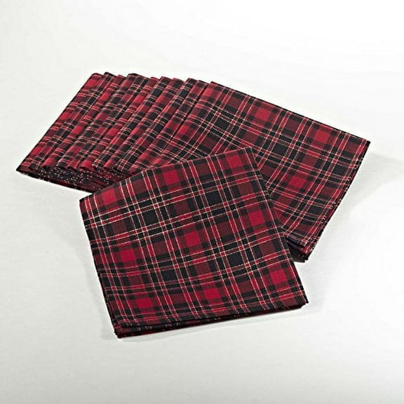 Highland Holiday Plaid Napkins, 20-inch Square, Set of 4