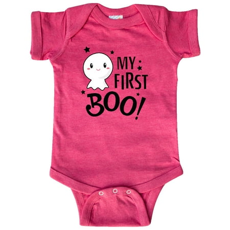 

Inktastic My 1st Boo with Cute Ghost Gift Baby Boy or Baby Girl Bodysuit