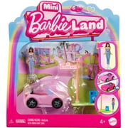 Barbie Mini BarbieLand Doll & Vehicle Set with 1.5-inch Doll & Convertible Car with Color-Change