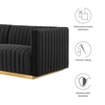 thumbnail image 4 of Modway Conjure 5-Piece Velvet and Stainless Steel Sectional Sofa in Gold/Black, 4 of 6