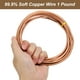 thumbnail image 2 of Alambre de cobre suave Uxcell 99.9% 6 Gauge/4 mm de diámetro 13 pies/4.1 m 1 libra 450 alambre de cobre para jardinería eléctrica, 2 of 7