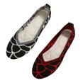 thumbnail image 6 of Sngxgn Women's Flats Shoes Ballet Flats Comfortable Flats Dressy(Red,42), 6 of 8