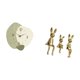 thumbnail image 5 of Reloj de pared,Reloj de pared silencioso,reloj de pared nórdico,decoración para el hogar,Escultura de figura,Estatua sentada,figura,escultura,adorno,Estatuas de conejos en miniatura para, 5 of 8