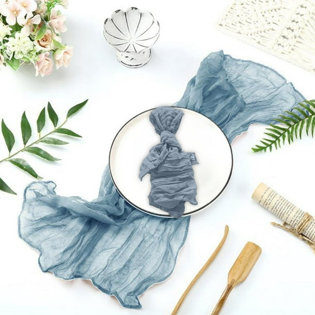 Servilletas de poliéster gruesas de 50 x 50 cm (19,6 x 19,6 pulgadas), servilletas para bodas, servilletas decorativas de mesa, tela de poliéster de alta calidad, diseño plegable, juego de