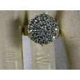 thumbnail image 2 of 2.50Ct Round Lab-Created Cluster Diamond Engagement Womens Ring 14K Yellow Gold Plated, 2 of 3