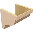 thumbnail image 5 of 11"W x 11"D x 11"H Wide Garner Rough Cedar Woodgrain TimberThane Corbel, Primed Tan, 5 of 6
