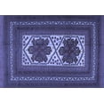 thumbnail image 1 of Ahgly Company Machine Washable Indoor Rectangle Persian Blue Traditional Area Rugs, 8' x 10', 1 of 4