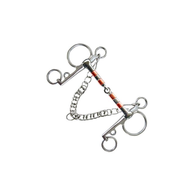 ZLight Horse Bit Full Cheek Bit Rustproof Training Snaffle 127mm Equipment Equestrian Bit Silver 127mm