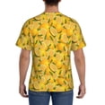 thumbnail image 3 of Vsdgher Yellow Limes Print Men's Dry Fit Mesh Athletic Shirts Moisture Wicking Tennis T-Shirt Tops, 3 of 9