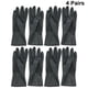 thumbnail image 3 of EeaseMX 4 pares de guantes de peluquería, impermeables, antideslizantes, de goma, largos y protectores para el hogar, jardinería y tienda (talla S, negro)., 3 of 8