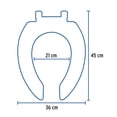 thumbnail image 2 of ASIENTO WC ELONGADO HUESO FOSET 49906 FOSET AWC-45H, 2 of 4