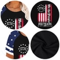 thumbnail image 5 of Fabrcox L-5XL 250 Anniversary USA Shirt 1776-2026 Flag Print Womens 4th of July Tops Independence Day Freedom Patriotic Shirts for Women Funny, 5 of 6