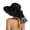 Z02 Black, variant on Summer Straw Beach Sun Hats for Women UPF 50 Floppy Wide Brim Travel Bucket Hat Packable Navy One Size