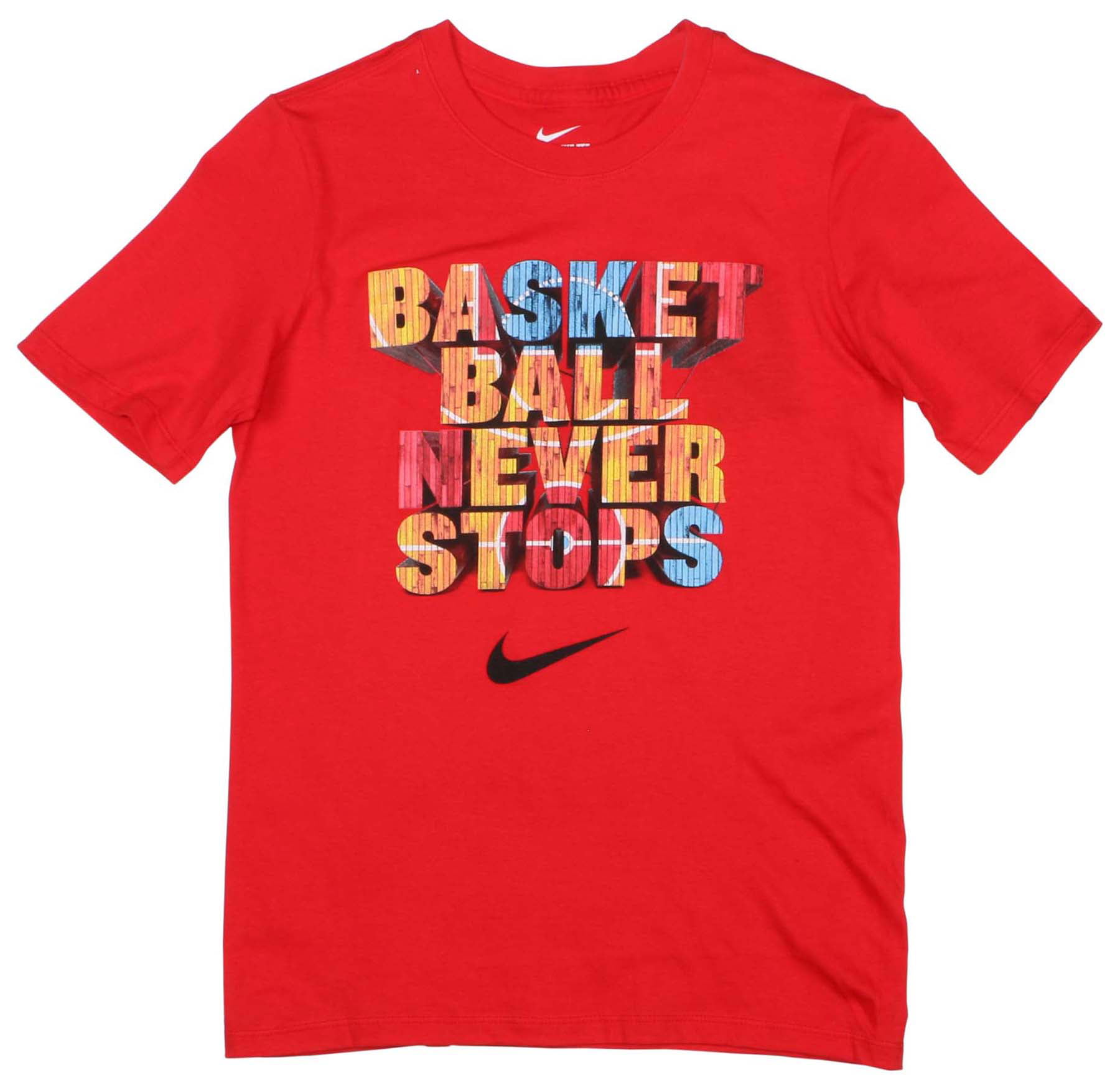Nike - Nike Big Boys' (8-20) Basketball Never Stops T-Shirt-Red ...