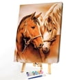 thumbnail image 2 of Kit de pintura por números, lienzo de caballos amantes DIY, cuadro de arte al óleo, decoración de pared para el hogar Hugtrwg Para estrenar, 2 of 9