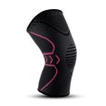 thumbnail image 1 of Graflsoa Breathable Silicone Knee Support for Running, Cycling, and Sports - Single Pack, Black & Rose Red, Medium Size, 1 of 7