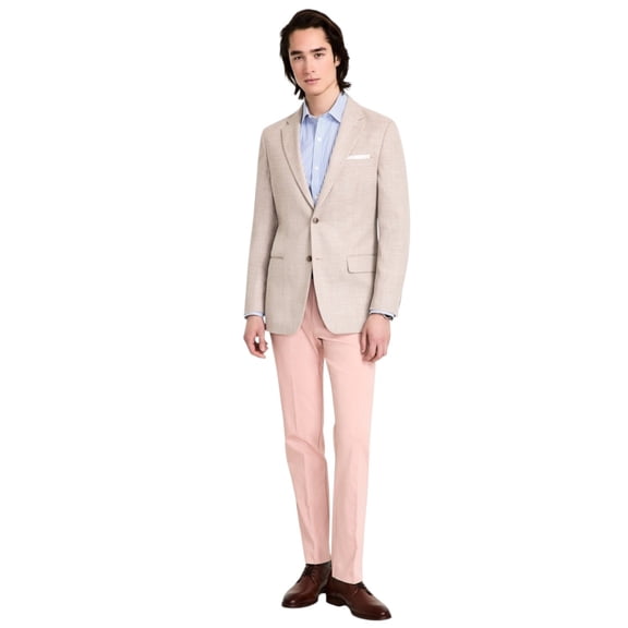 Tommy Hilfiger Mens Modern fit Sport Coat Blazer 44 L Beige Solid