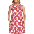 thumbnail image 1 of Disketp Piggy Sunflower para Vestido sin Mangas para Mujeres, Vestidos de Verano para Mujeres, Casual y Holgado para la Playa, 1 of 7