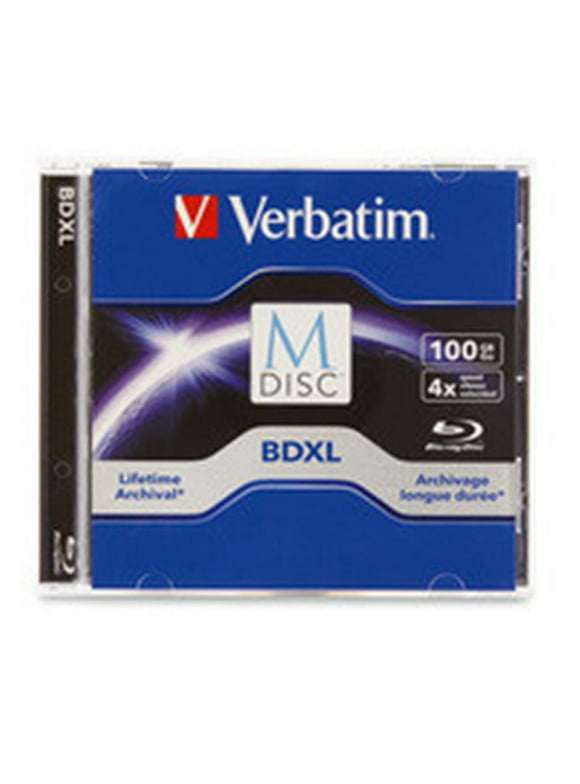 Verbatim  M-Disc BDXL 100GB 4X with Branded Surface - Jewel Case Box