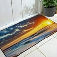 thumbnail image 2 of ONETECH Sunset Wave Surfboard Square Floor Mat Indoor Outdoor Burlap Felt 19.68*47.24 in, 2 of 6