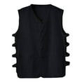 thumbnail image 7 of Daolelai Men's Cotton and Linen Tang Suit Vest, 7 of 7