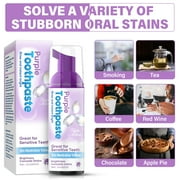 Purple Toothpaste For Teeth Whitening, Whitening Toothpaste, Reduce Yellowing & Remove Surface Stains & Polishes Teeth