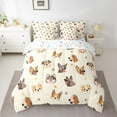 thumbnail image 2 of Homewish Puppy Dog 7-Piece Twin Bedding Sets,Pet Corgi Bedding Comforter Set,Beige Brown Sheet Sets For Boys Kids,Super Cozy Room Decor Reversible, 2 of 8