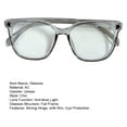 thumbnail image 7 of sunsanly Blue Light Blocking Glasses Unisex Clear View Large Frame Strong Hinge Smooth Transparent with Rim Eye Protection Clear Bluelight Glasses Spectacles, 7 of 7