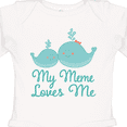 thumbnail image 4 of Inktastic My Meme Loves Me Whale Grandchild Boys or Girls Long Sleeve Baby Bodysuit, 4 of 5