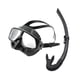 thumbnail image 1 of Conjunto de snorkel, máscara de natación profesional con cubierta para la nariz, gafas de natación ligeras Negro, 1 of 8