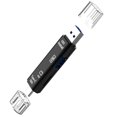 thumbnail image 1 of Lector de tarjetas OTG tipo C 5 en 1 con interfaz USB hembra para PC Adaptador de lector de tarjetas de memoria TF de lectura USB 3.0 Noticed PJ7650-02, 1 of 2