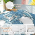 thumbnail image 2 of Blue Snowman Comforter Set California King Size, Christmas Let Snow Pine Trees Bird Winter Snowing Soft Bedding Set for Man Woman, 4 Pieces Duvet Cover Set with Fitted Sheet, 2 Pillowcases, 2 of 9